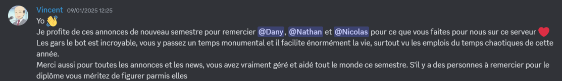 Retour de Vincent